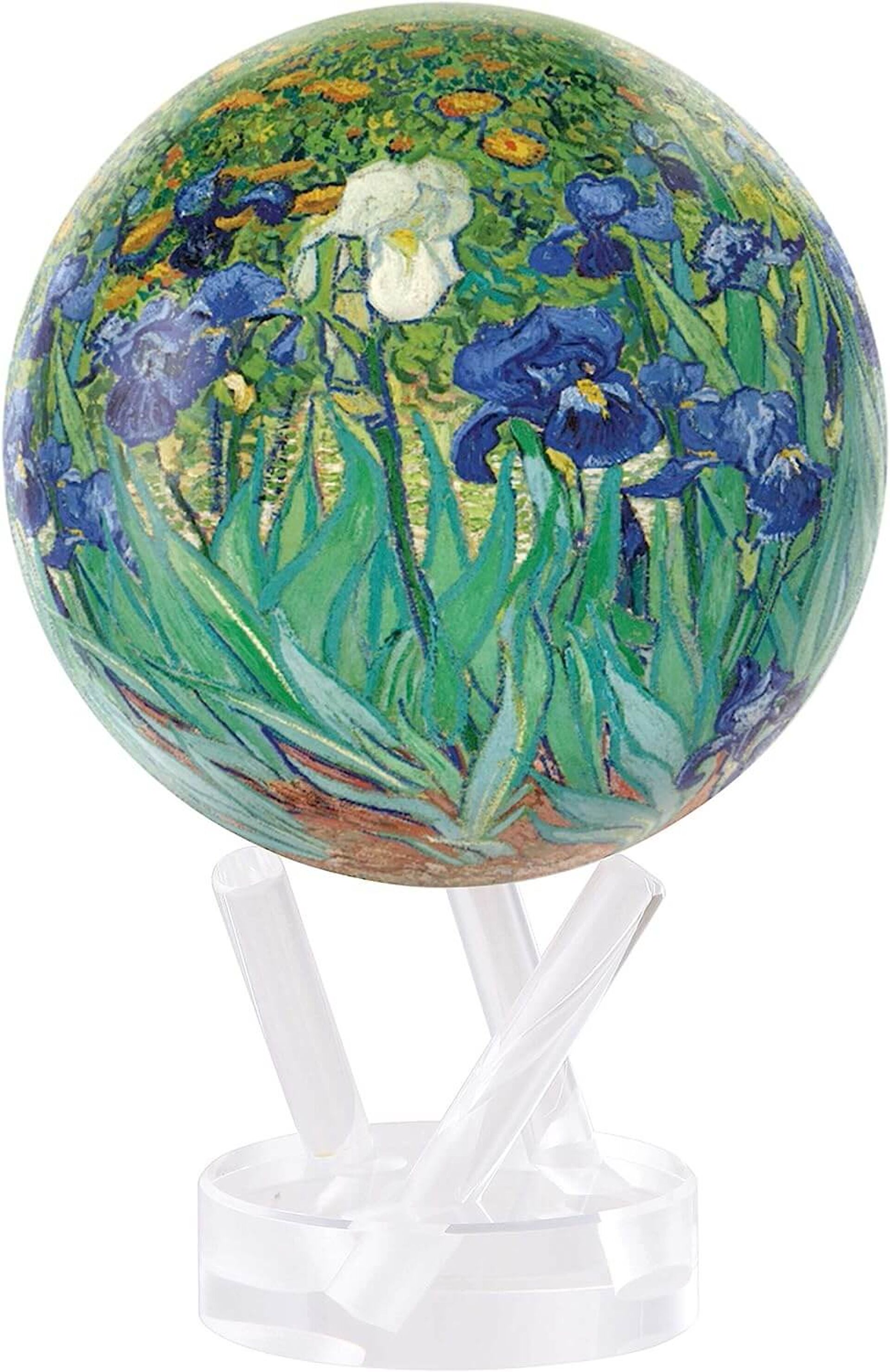 MOVA Van Gogh Irises Self Spinning Globe