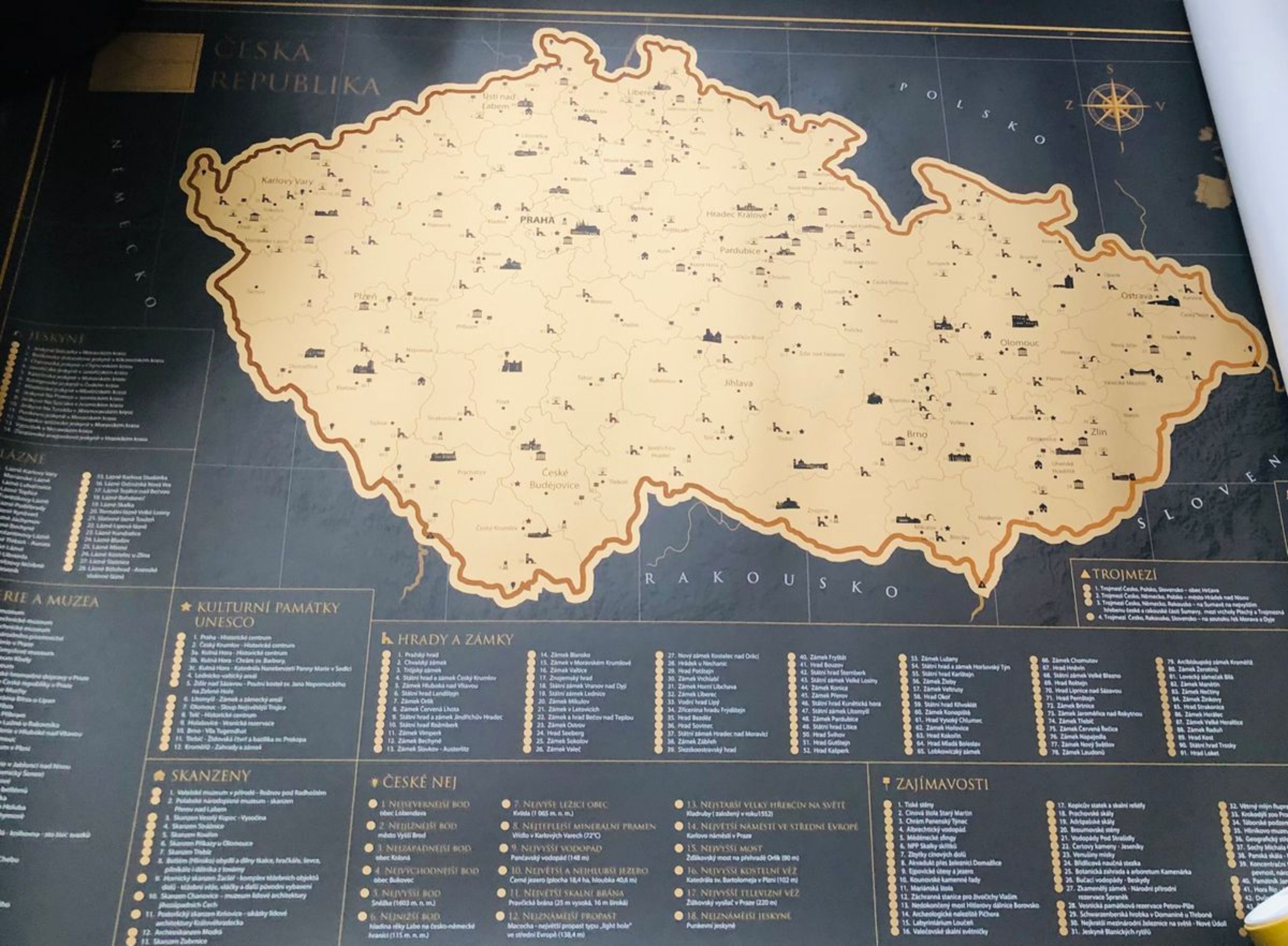 Recensione per Mappa da graffiare della Repubblica Ceca - immagine da Kristýna