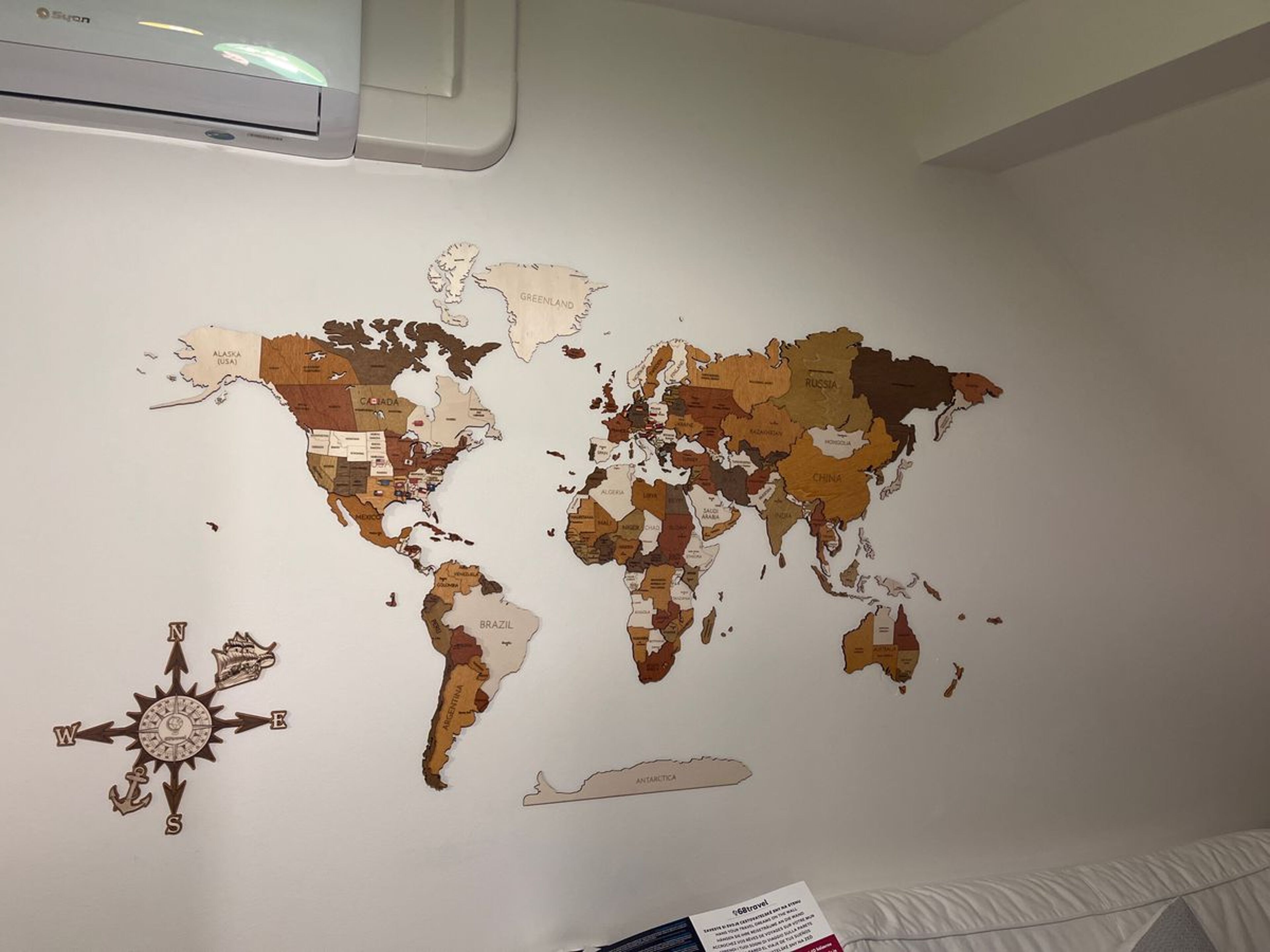 Review for Wooden World Map Wall Decoration - image from Anonymous
