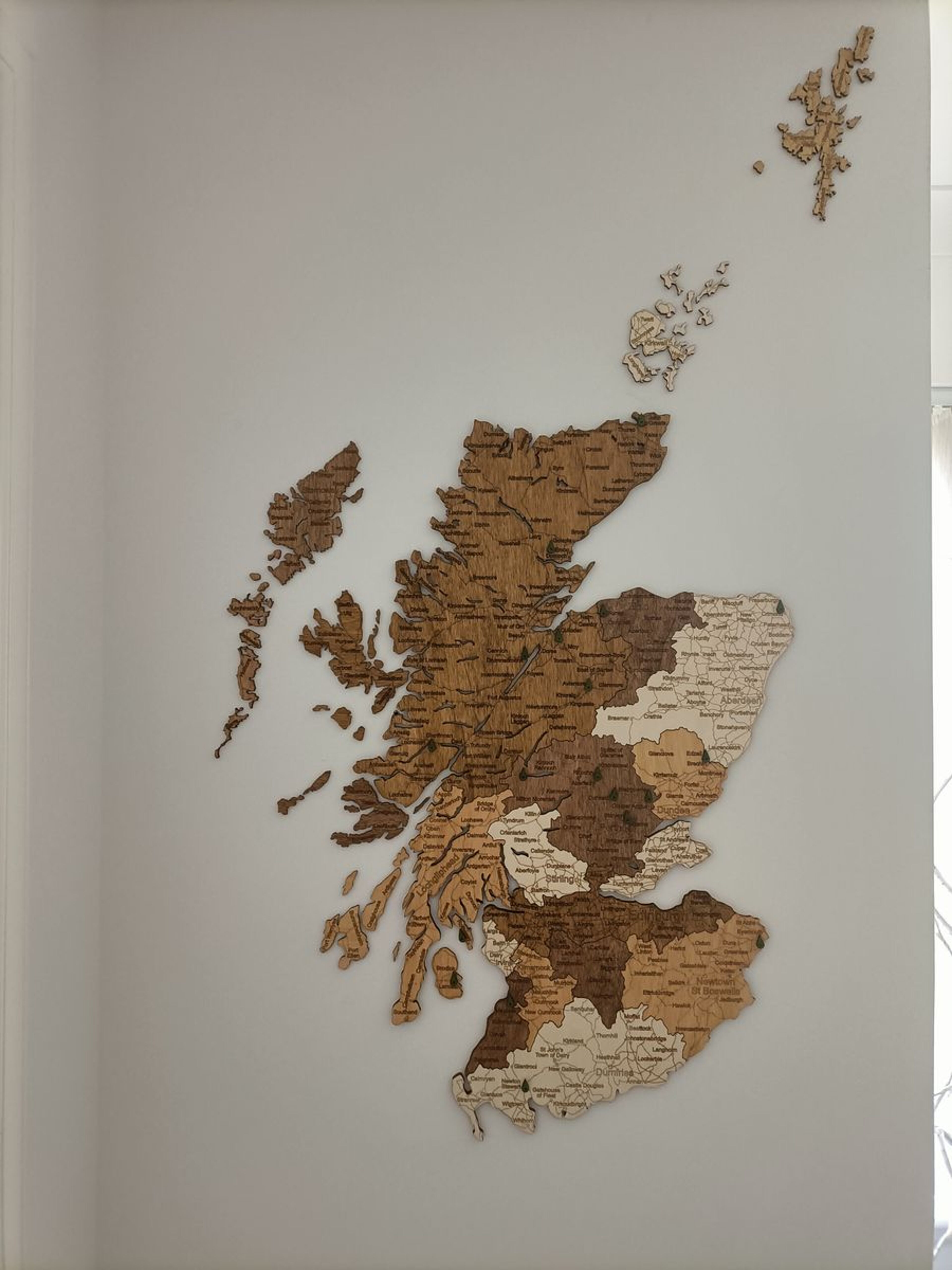 Recensione per Mappa della Scozia in legno - immagine da Lesley F.