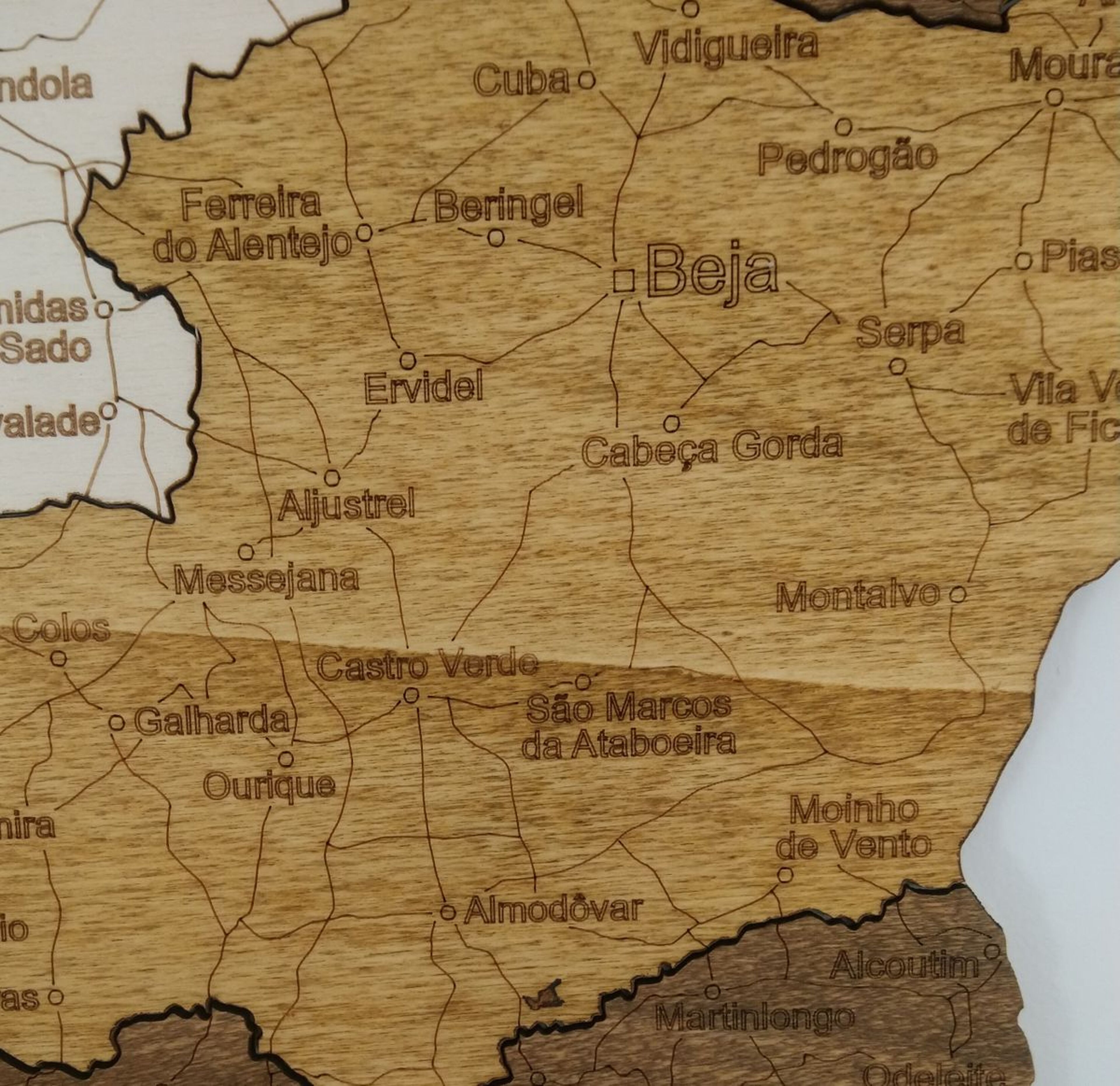 Recensione per Mappa del Portogallo in legno - immagine da Claude