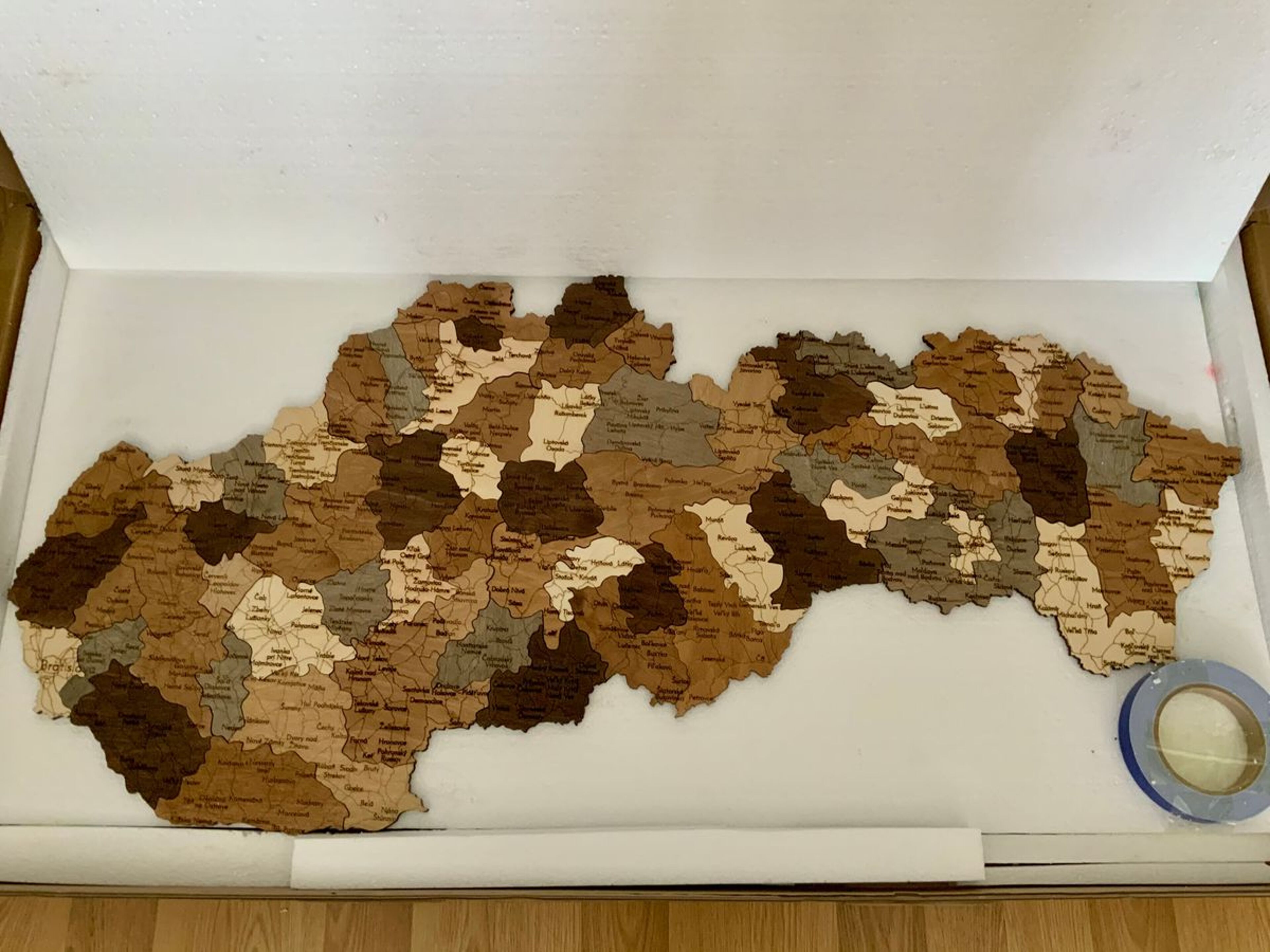 Recensione per Mappa della Slovacchia in legno - immagine da Michal B.