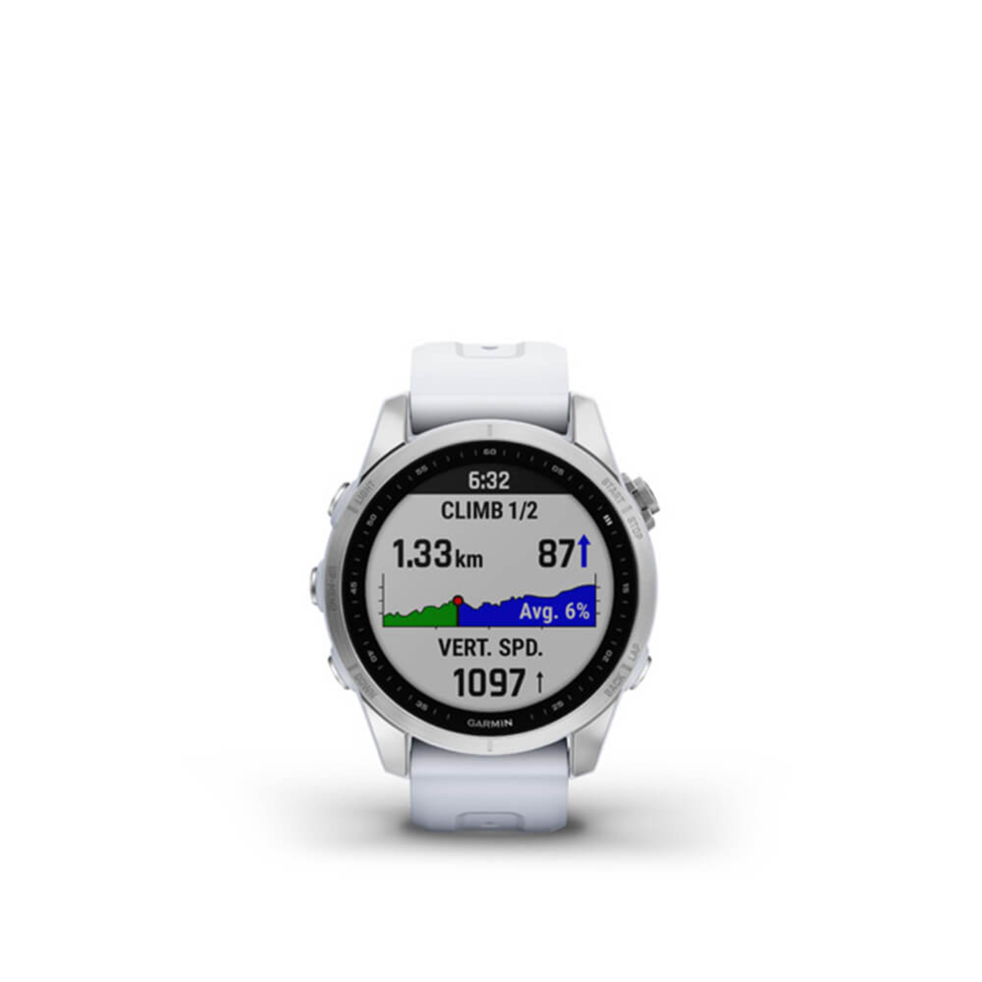 Garmin Fenix 7S Smartwatch - Silver with Graphite Band