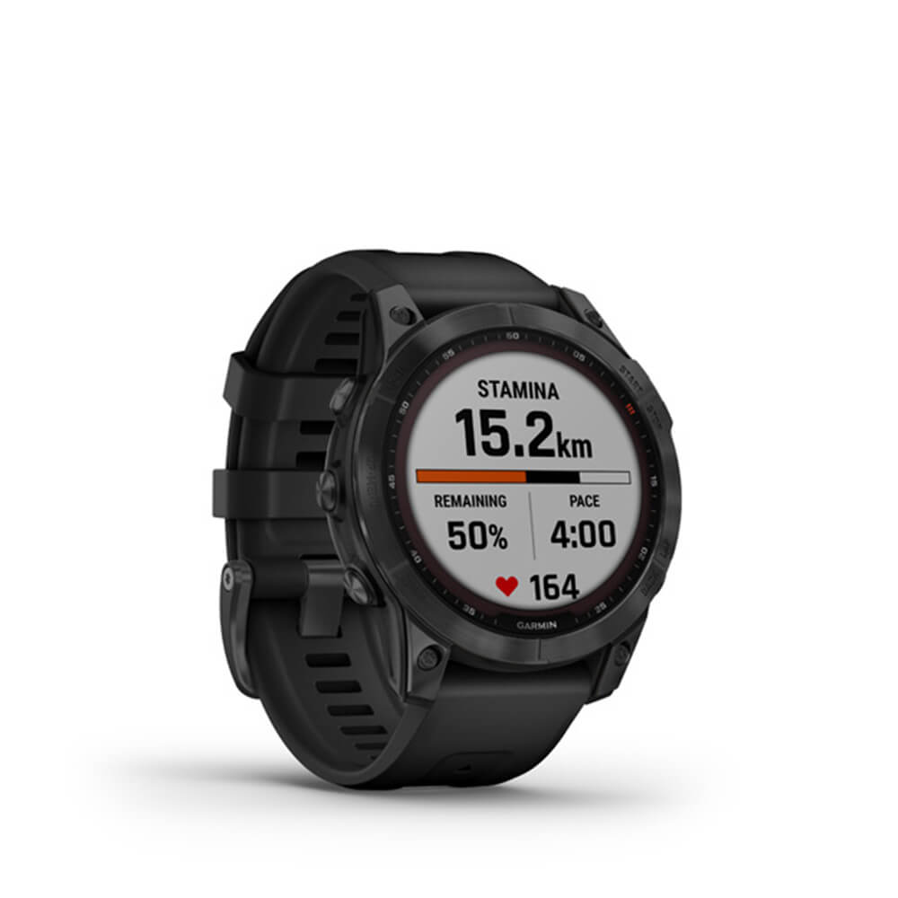 GARMIN ブラック スポーツウォッチ fenix7 ガーミン（GARMIN）（メンズ）スマートウォッチ 時計